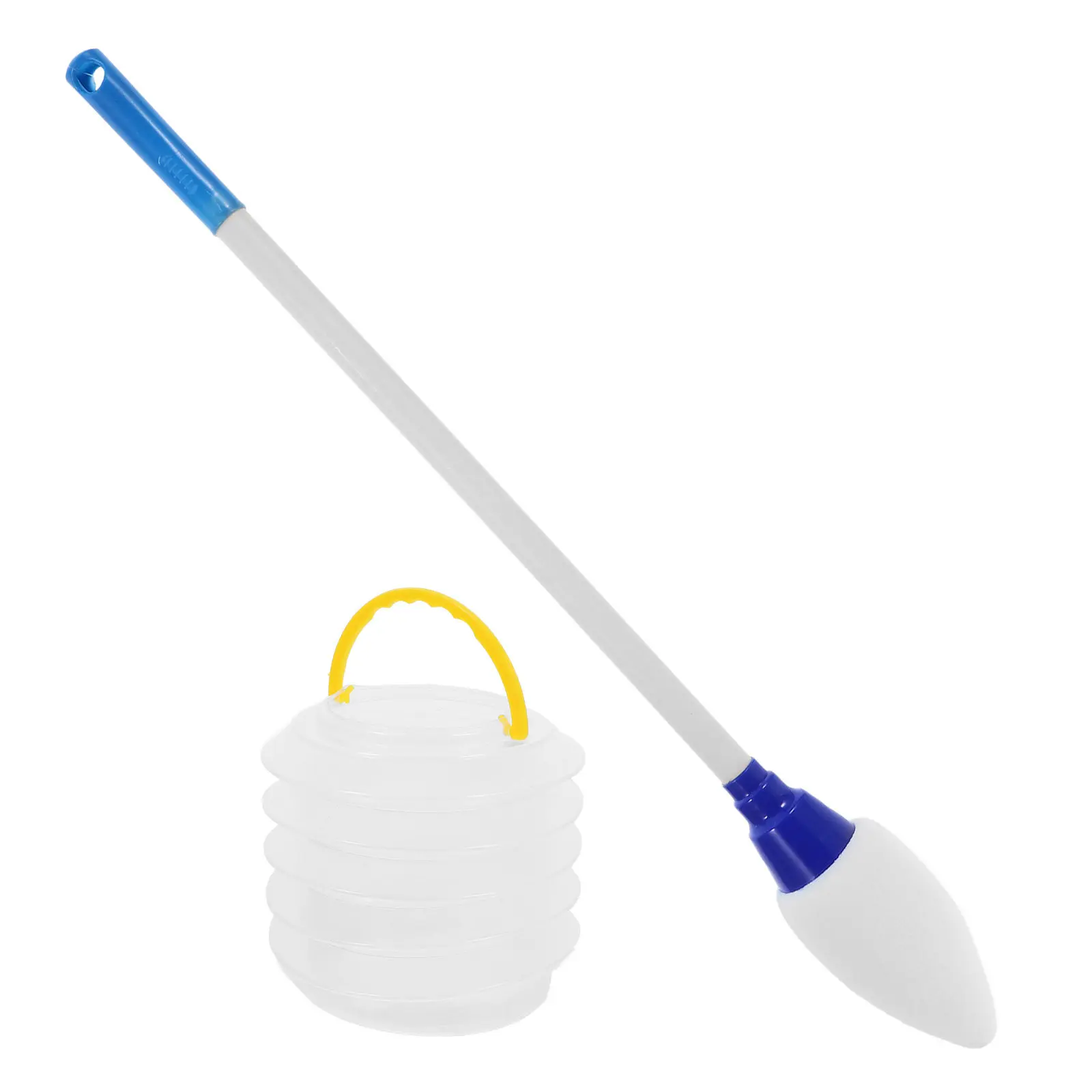 1Set Large Water Brush Pen Ground Calligraphy Set Collapsible Water Bucket Elderly Outdoor Writing Practice Refillable