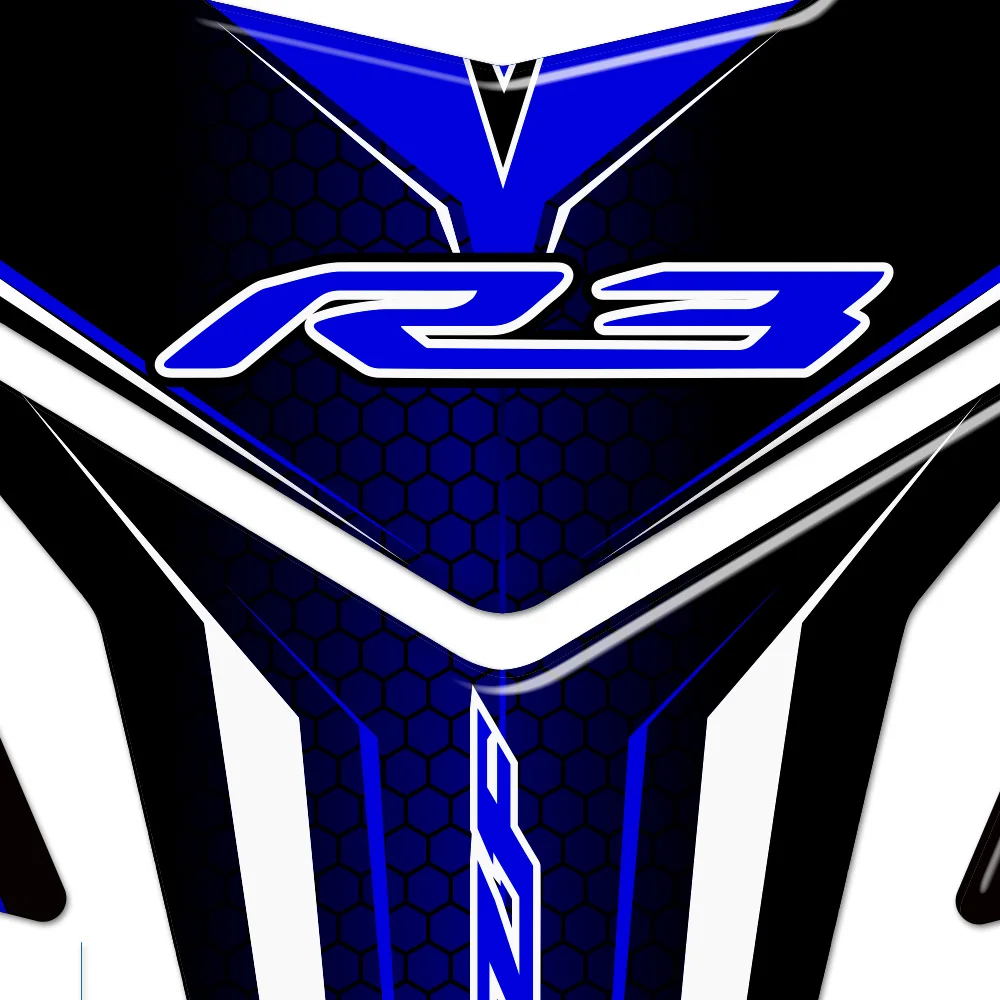 

2018 2019 2020 For YAMAHA YZF-R3 YZFR3 YZF R3 Tank Pad Stickers Decal Protector Fairing Emblem Badge Logo R3 Knee 2015 2016 2017