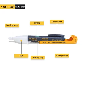 Fluke 1AC-C2II / 2AC mà không có công cụ kiểm tra điện áp liên lạc 6 Máy dò căng thẳng bán hàng chính - №4