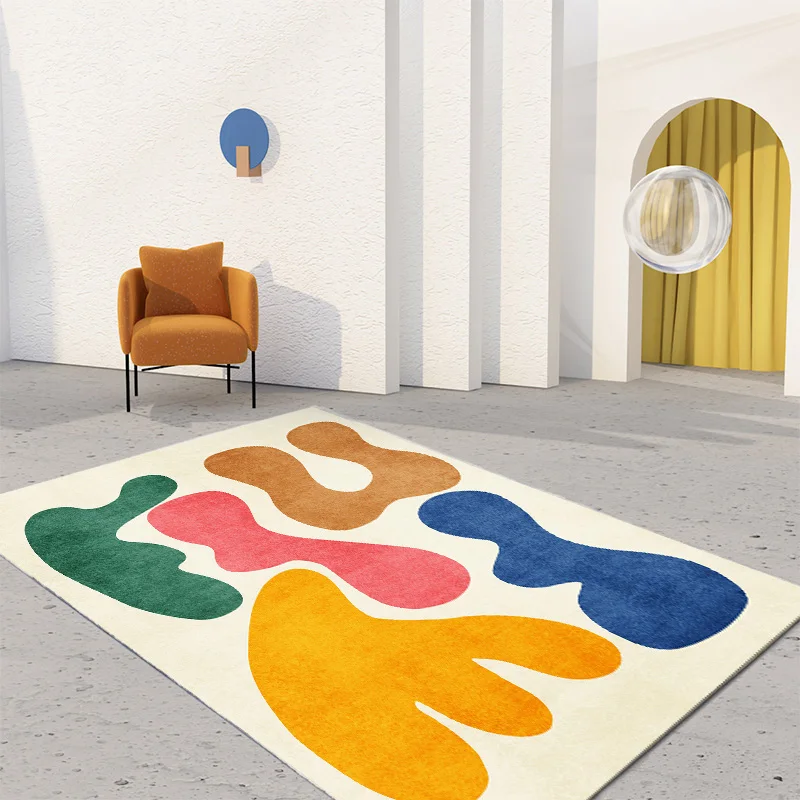 Living Room Carpets Cute Abstract Multicolor Children Bedroom Rug  Large Area Home Decoratio Modern Minimalism IG Mat ковер 러그