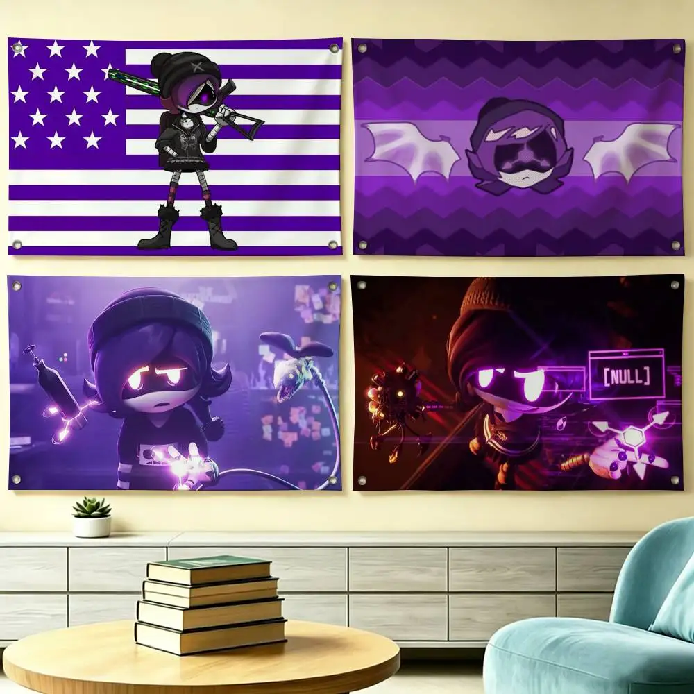 Gothic M-Murder D-Drones U-UZI Flag Suitable For Party Club Outdoor Interior Wall Decoration Banner Fans Gift