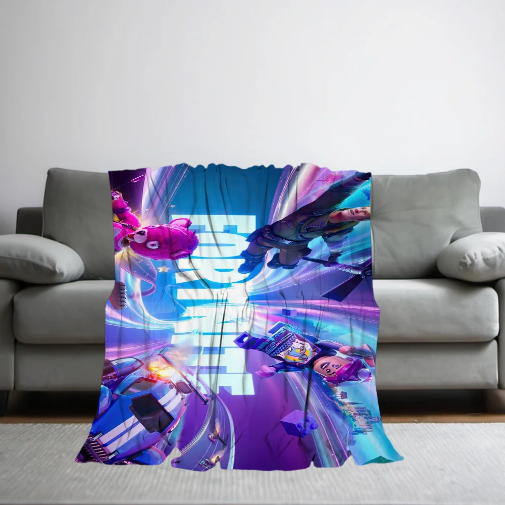 F-FortniteS Blanket Skin friendly comfort warm soft plush blanket suitable sofa living room office bedroom