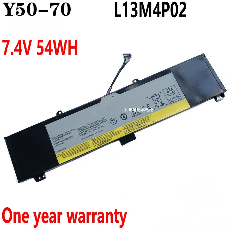 

7.4V 54Wh New L13M4P02 Battery For Lenovo Erazer Y50 Y70 Y50-70 Y70-70 Y50P-70 Laptop