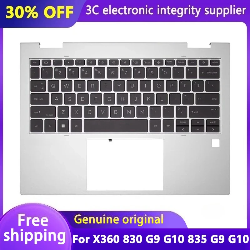 

Original New US Keyboard for EliteBook X360 830 G9 G10 835 G9 G10 Laptop Palmrest with Backlit Keyboard Upper Cover Top Case