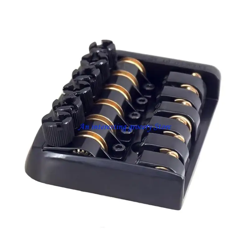 652D Fixed Headless Electric Guitar Bridge Tailpiece Zinc Alloy String Retainer Great for Stable Tuning and Enhances Sustain