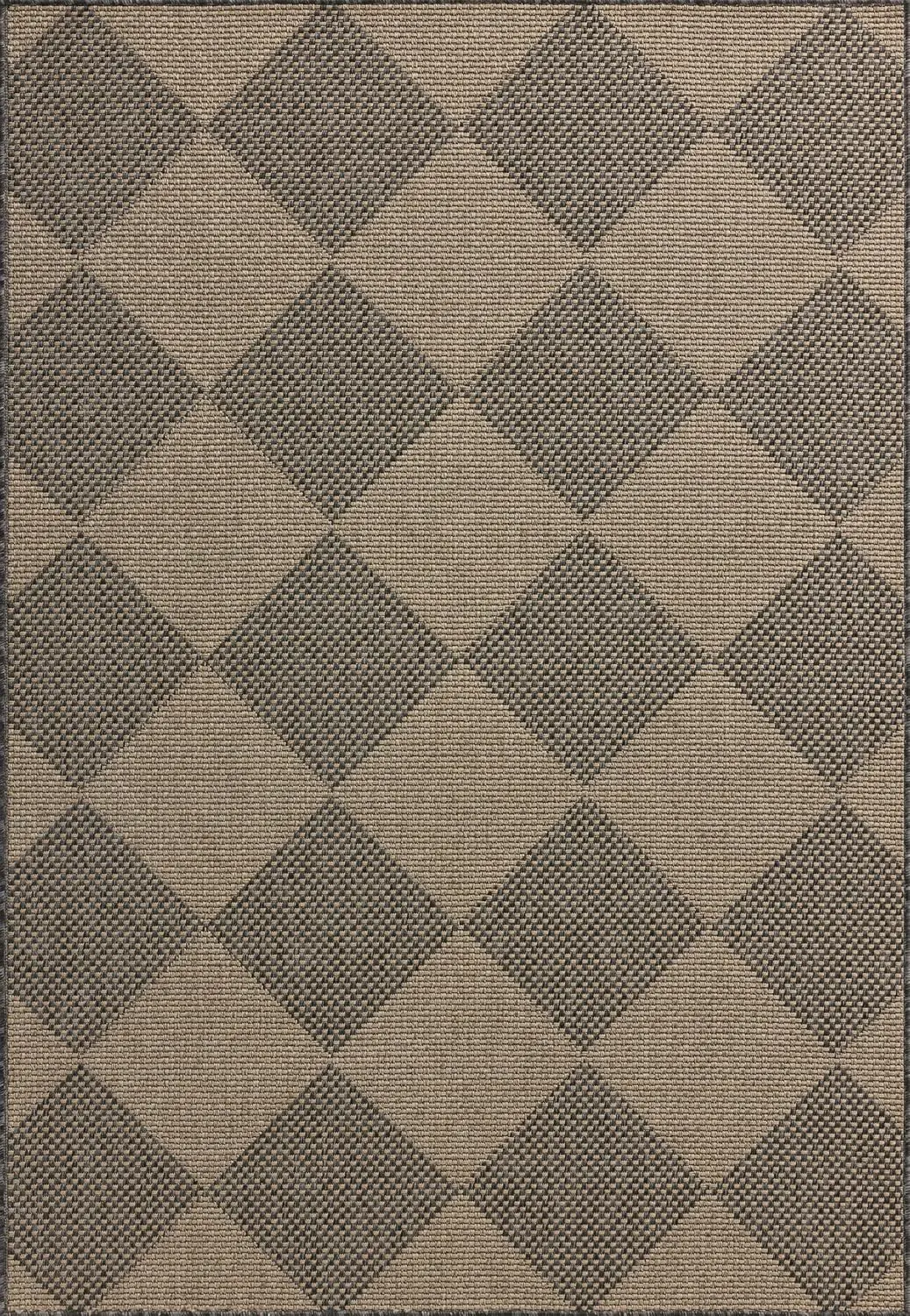 

Chris Loves Julia Providence Collection Prc-04 Graphite/Sand 7'-6"" X 10', .12"" Pile Height, Indoor/Outdoor Area Rug