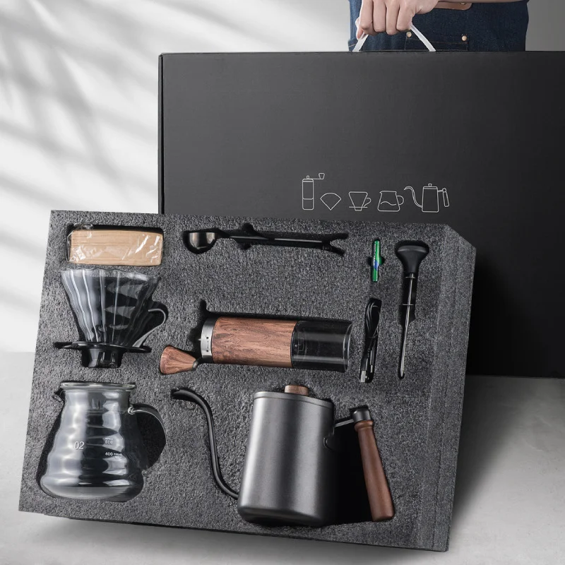 Hand-brewed coffee maker set portable company annual meeting business gift outdoor boutique hand-brewed coffee gift box