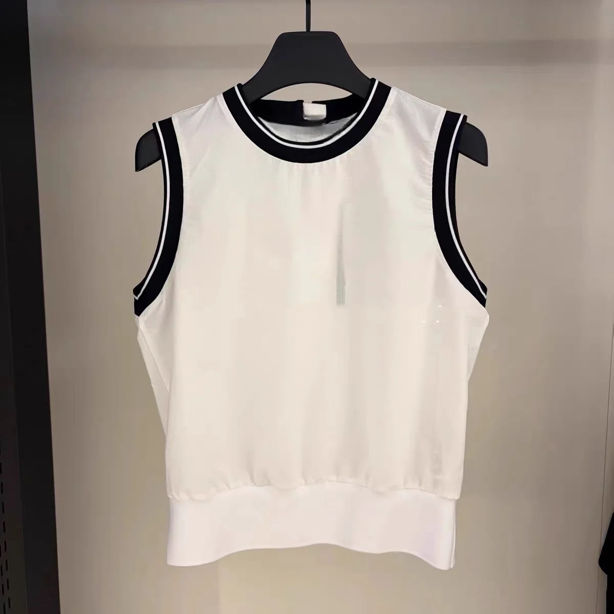 Women's Golf Sleeveless Vest Korean Style Sports Top Casual Outdoor Tennis Polo Shirt Slim Fit Performance Wear
