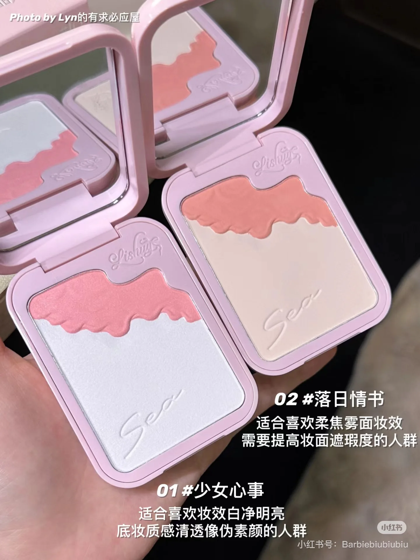 Lishu Blush Set Powder All-in-one Clear Hold Makeup Brightening Natural Matte Blush Makeup