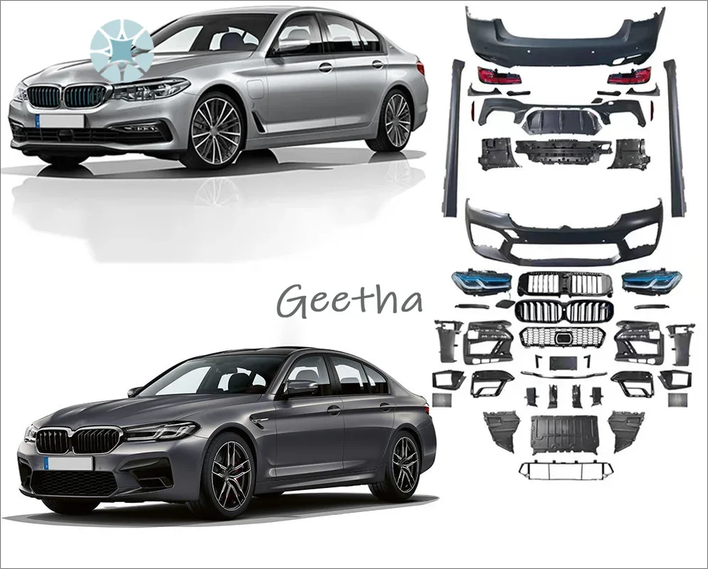 

High Quality Body Kit for BMW 5 Series G30/G38 to M5 LCI Car Auto Parts Front Rear Bumper Grille Kit with Headlight Taillights