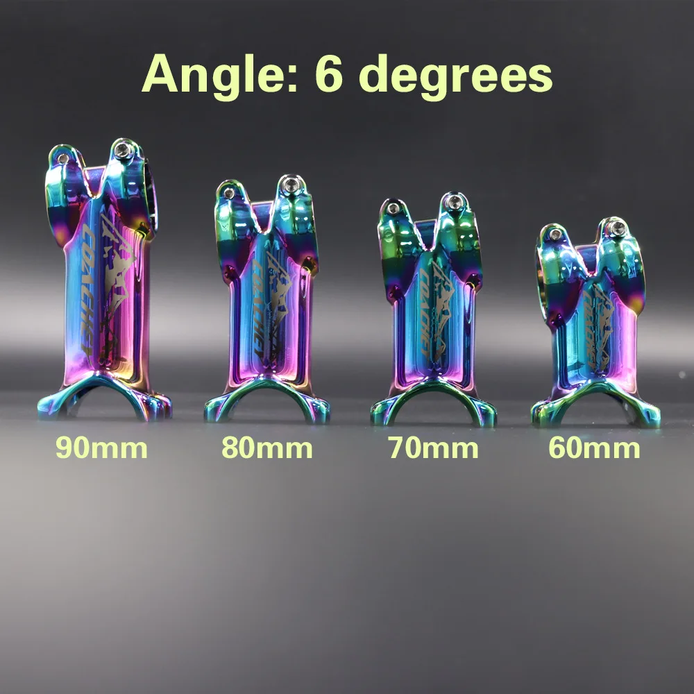 Mountain bike colorful handlebar aluminum alloy mountain road handlebar stand 6/17 degree steering gear colored handlebar stand