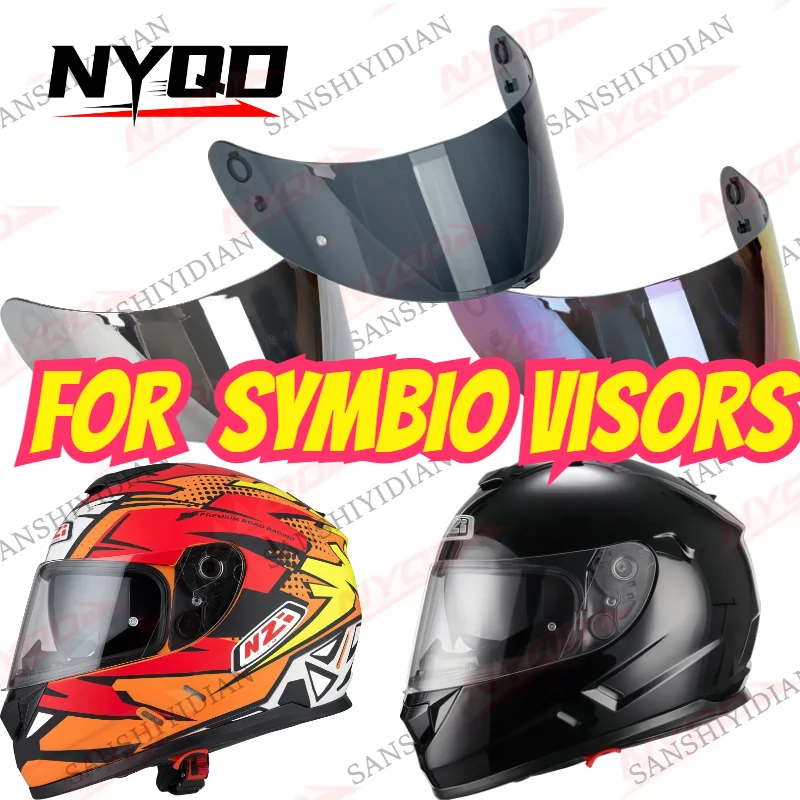 Lente de Casco para Visores SYMBIO, Repuesto de Parabrisas para Casco Integral SYMBIO, Accesorios para Moto