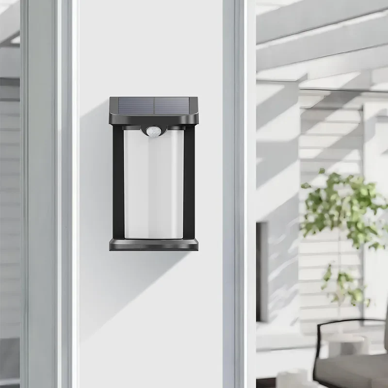 Luz Solar de jardín para el hogar, luz de calle al aire libre, luz de inducción para puerta, luz de pared impermeable, nueva iluminación para exteriores