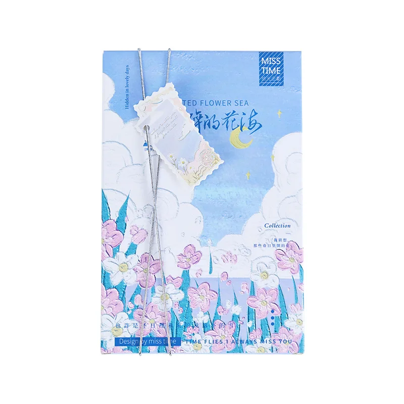 30 Sheets/Set Fragmentary Flower Sea Series Postcard INS Style Landscape Decoration Material Greeting Cards Message Card