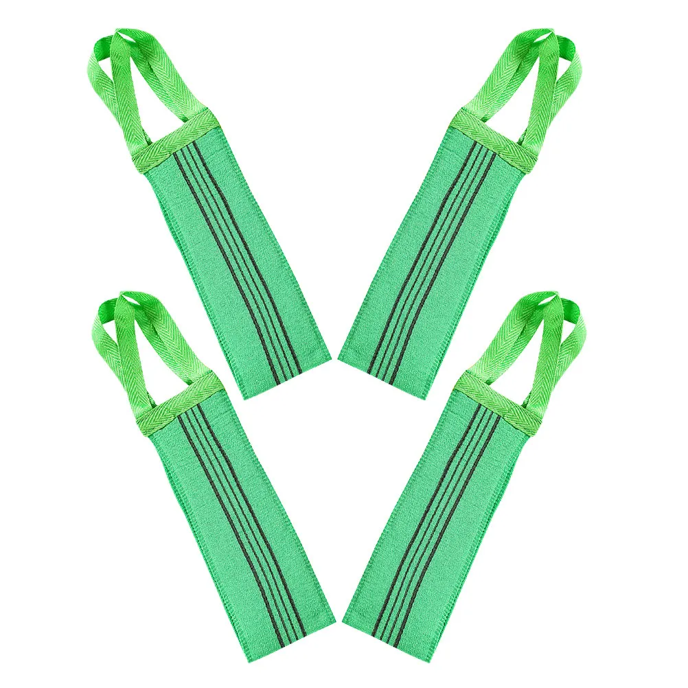 

Набор из 4 отшелушивающих полотенец для душа: длинные полоски для спины, эффективное удаление грязи, бережное воздействие на все типы кожи