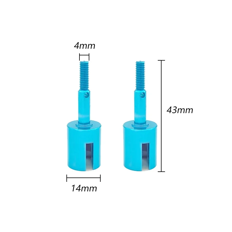 4 pz metallo alluminio assi asse ruota tazza per 1/10 Tamiya TT01 TT01E TT02 TT02B 51006 9005713 RC parti di aggiornamento auto