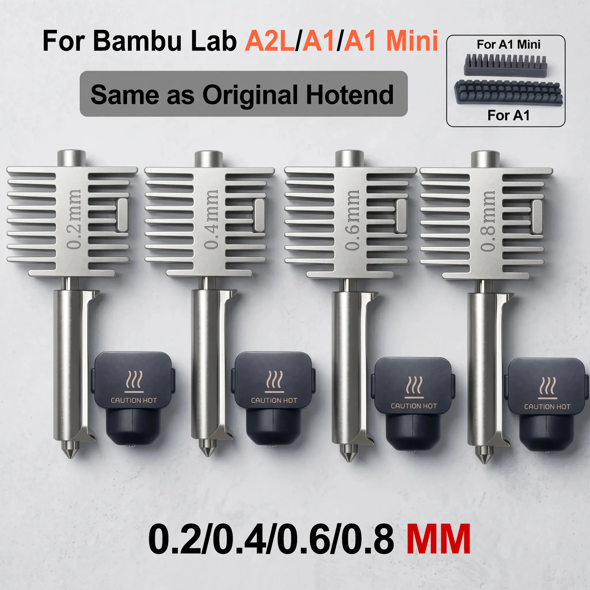 �y�Z�[�����zBambu Lab A1/A1 Mini/A2L�p�A�b�v�O���[�h�z�b�g�G���h�L�b�g �I�[���C�������z�b�g�G���h�A�Z���u�� 0.2/0.4/0.6/0.8mm�d���|�m�Y�� 3D�v�����^�[
