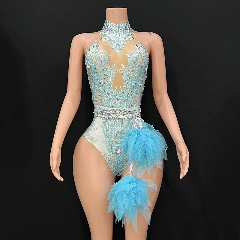 Sexy gogo dançarino outfit glitter bodysuit showgirl desempenho wear boate bar clubwear festival festa rave roupas vdl4897