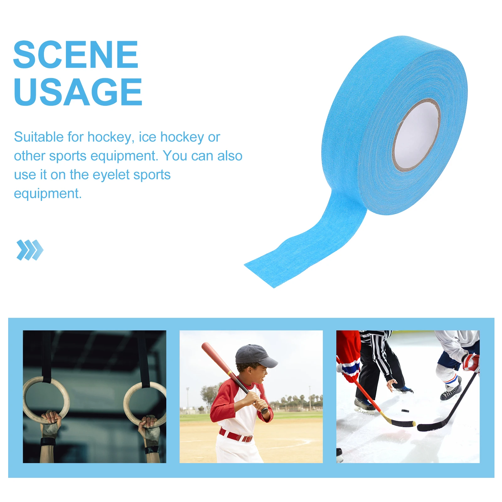 

1pc Anti-Slip Handle Tape High Viscosity Grip Protection For Hockey Sporting Equipment Winding Tape Puck Grip Hand Lifting Ring