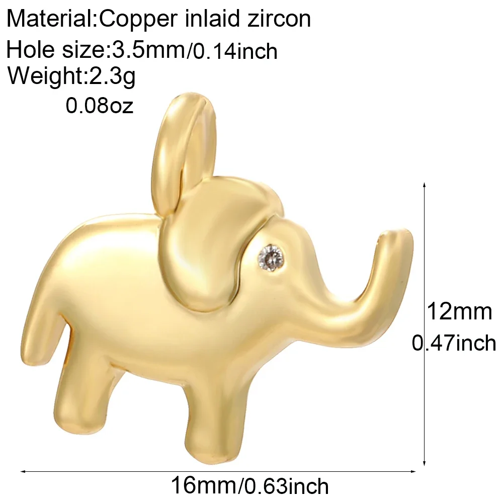 น่ารักประณีตสัตว์ขนาดเล็กเสน่ห์สำหรับเครื่องประดับทำอุปกรณ์ DIY ต่างหูสร้อยคอพวงกุญแจจี้สไตล์โบฮีเมียนสีทอง