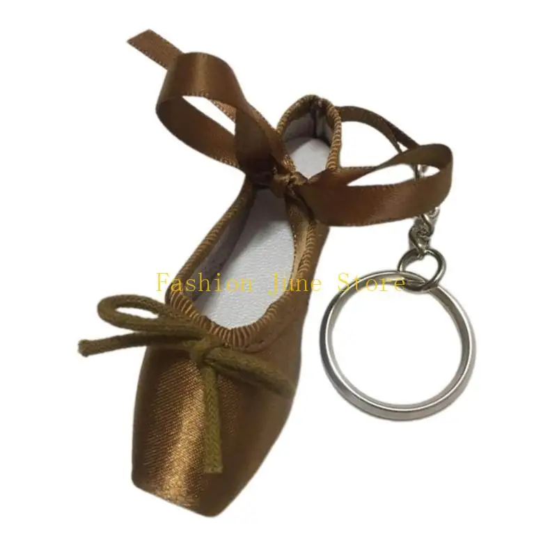 N5KA Precioso llavero con zapatilla ballet, llaveros con colgante elegante, llaveros con zapatilla ballet