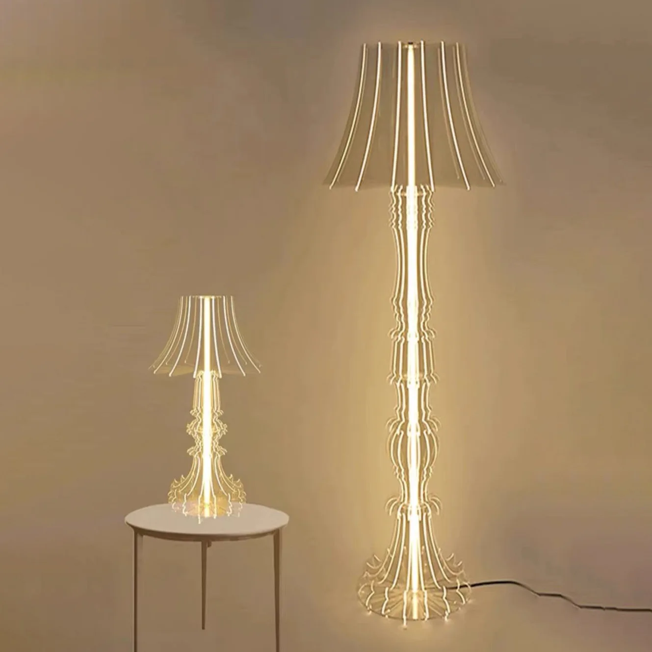 Nordic acrylic floor lamp post-modern minimalist art hotel model room decorative atmosphere designer living room lamp