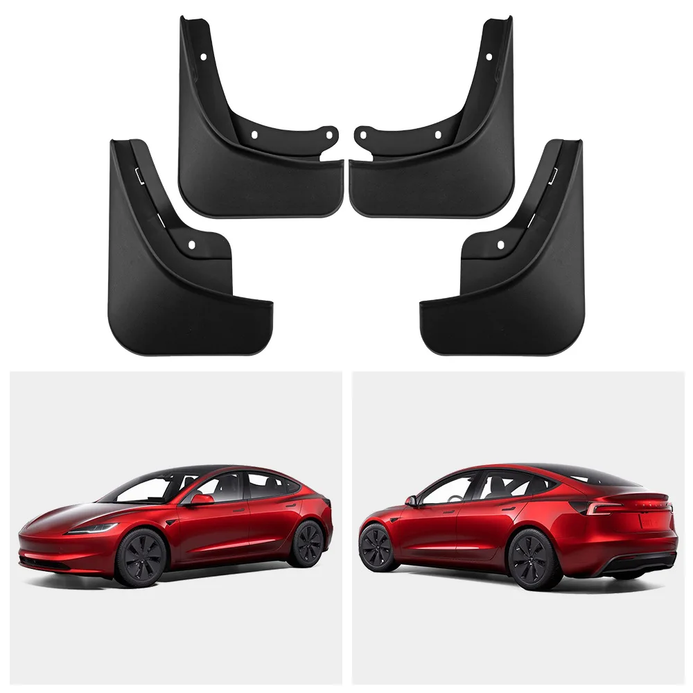 

Tyre Mud Fenders Mud Guards For Tesla Model 3 2024 2025 Exterior Mud flaps Splash Guards Mudguards Tyre Mud Guards Accessories