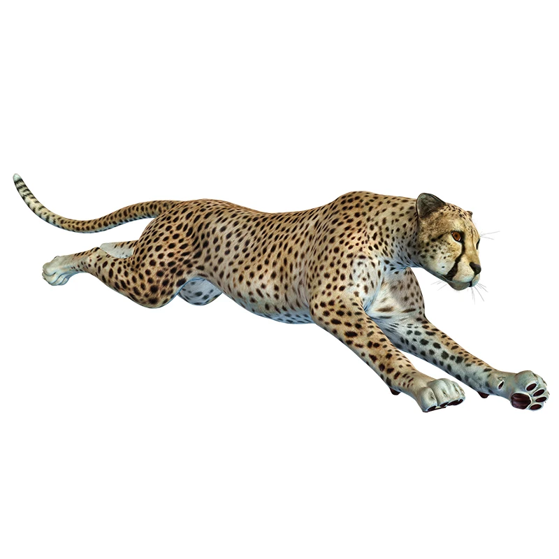 Three Ratels QM25 Animal stickers wild cheetah wall stickers home decoration living room car sticker