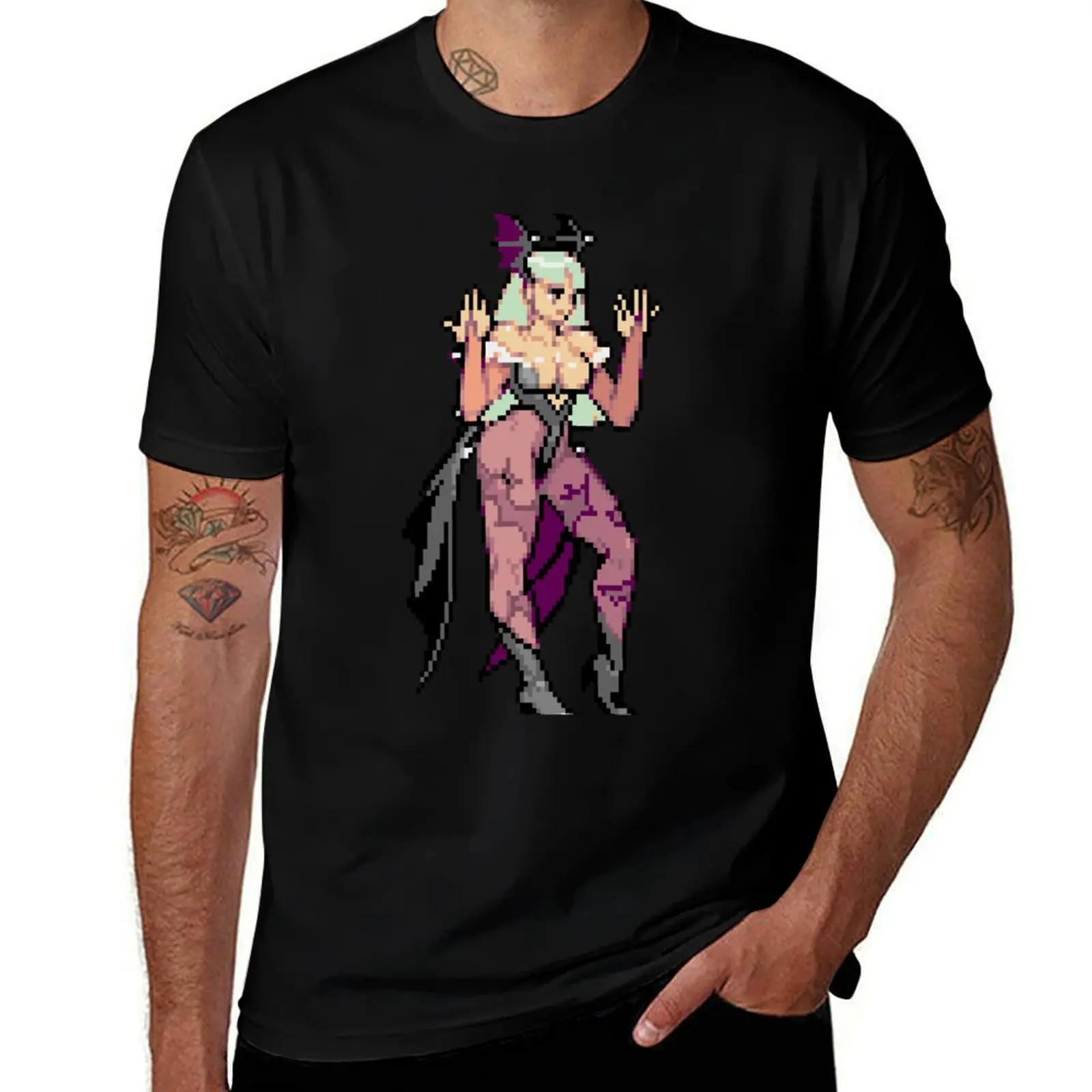 Morrigan Stance T-Shirt Daily Wear Plain Short Sleeve Shirt T-Shirt