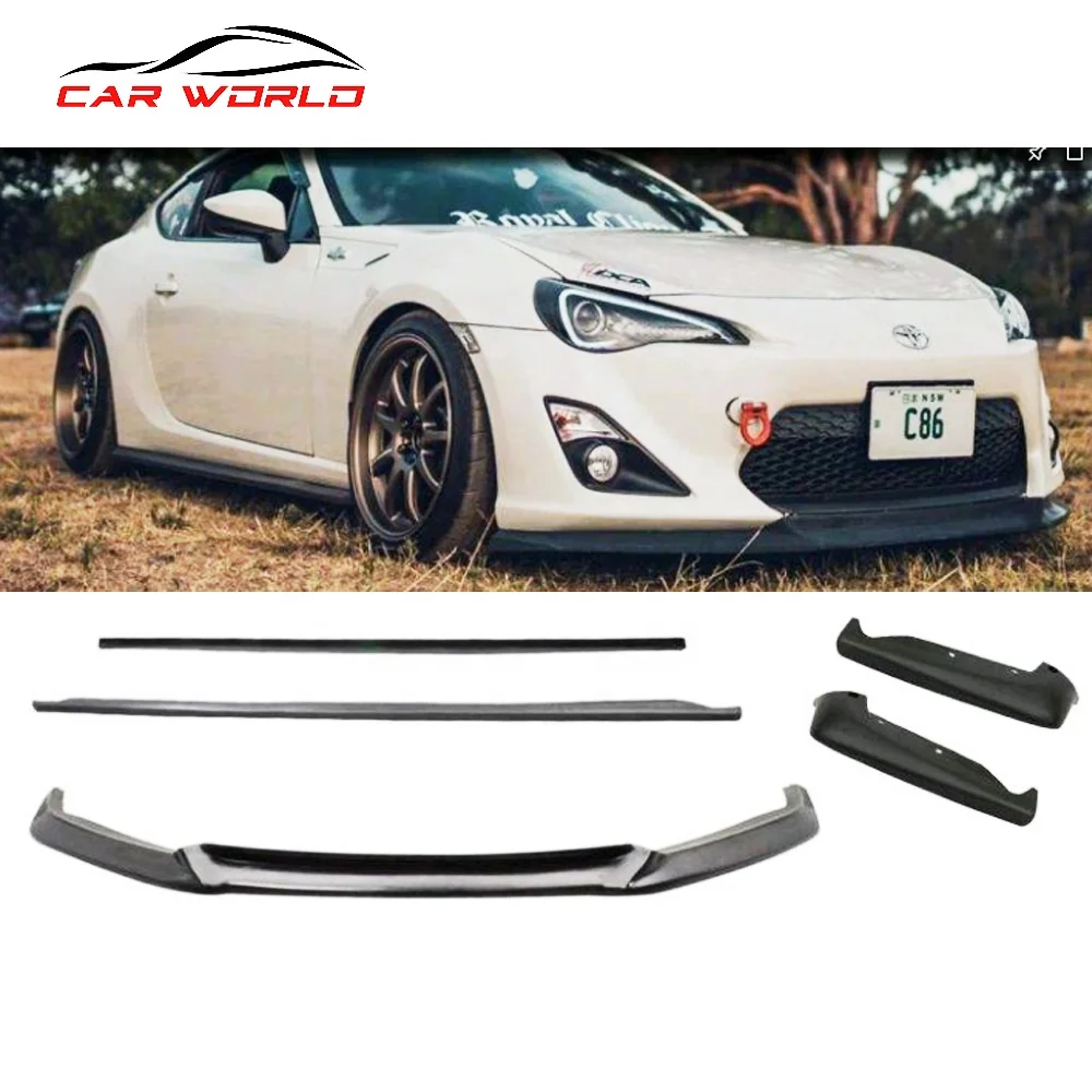 Car Body Kit For 2012-2016 Toyota GT86 Front Lip Rear Cover Side Skirts Plastic High material  Body Kit 2015 Subaru Brz Face Kit