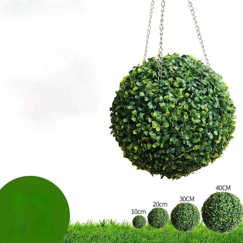 Artificial Grass Ball Milan Grass Ball High-quality Plastic Simulation Plant Landscape Decoration Fake Lawn Thickened