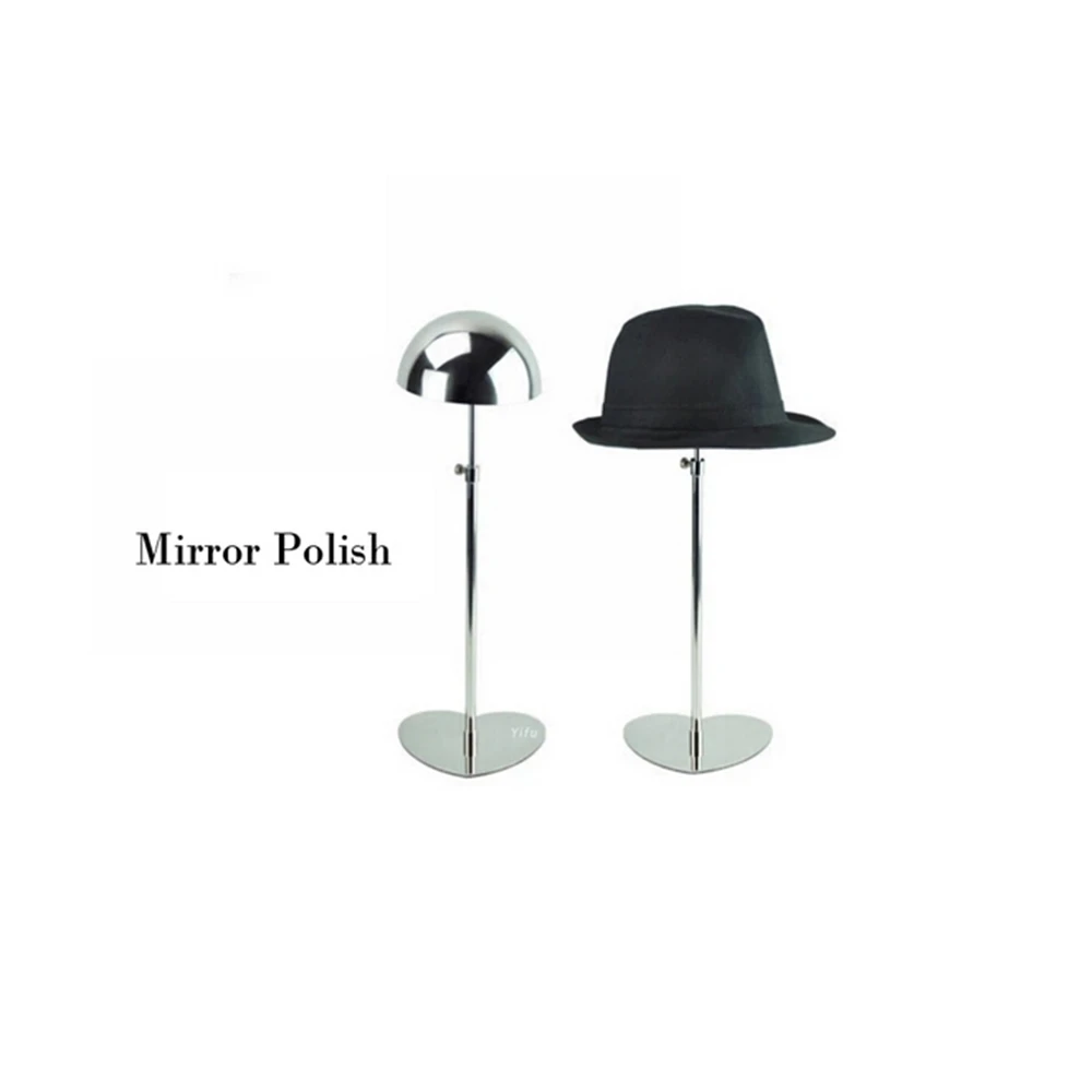 Mirror Silvery Boutique Hat Display Showing Stand Hat Holder Display Rack Cap Keeper Shelf Rack Stand Hat Holder Rack