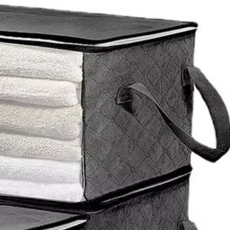 

Large Storage Bags Oxford Cloth Storage Bins with Lids Foldable Closet Organizers with Handles for Clothing Bed Sheets Pillows