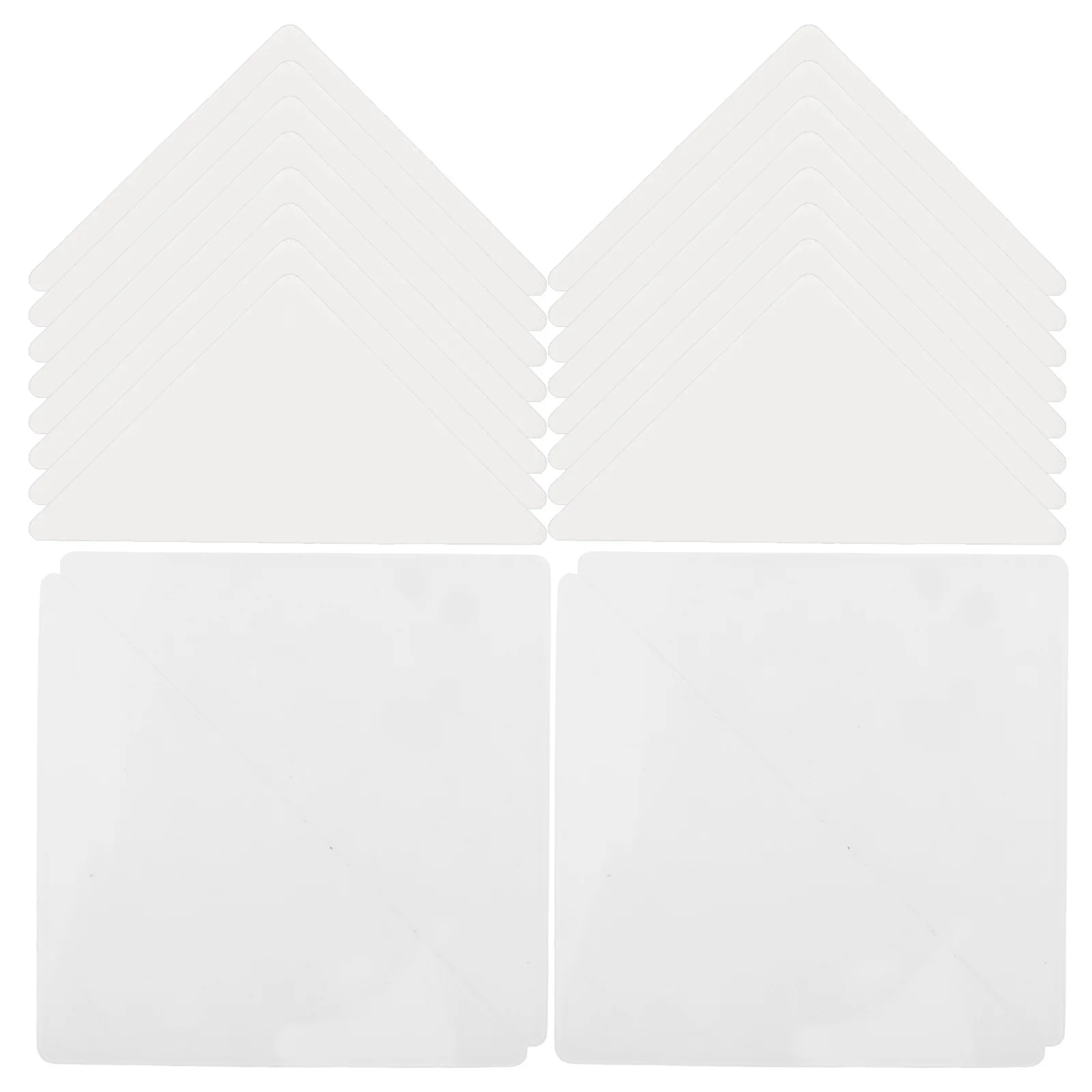 สติ๊กเกอร์รองคอเสื้อ PVC 80 ชิ้น ป้องกันการงอ ไม่ทำให้ขอบเสื้อโค้งงอ สำหรับเสื้อเชิ้ตชายหญิง ช่วยรักษารูปทรงปกเสื้อ