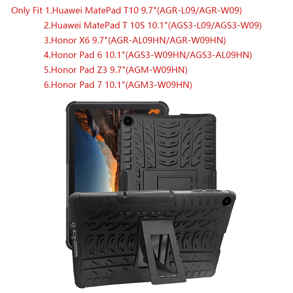 Case for Huawei MatePad T10/T10s /Honor X6 9.7/Honor Pad 6 10.1/Pad 7 10.1/Honor Pad Z3 9.7 Dazzling Pattern Protective Case