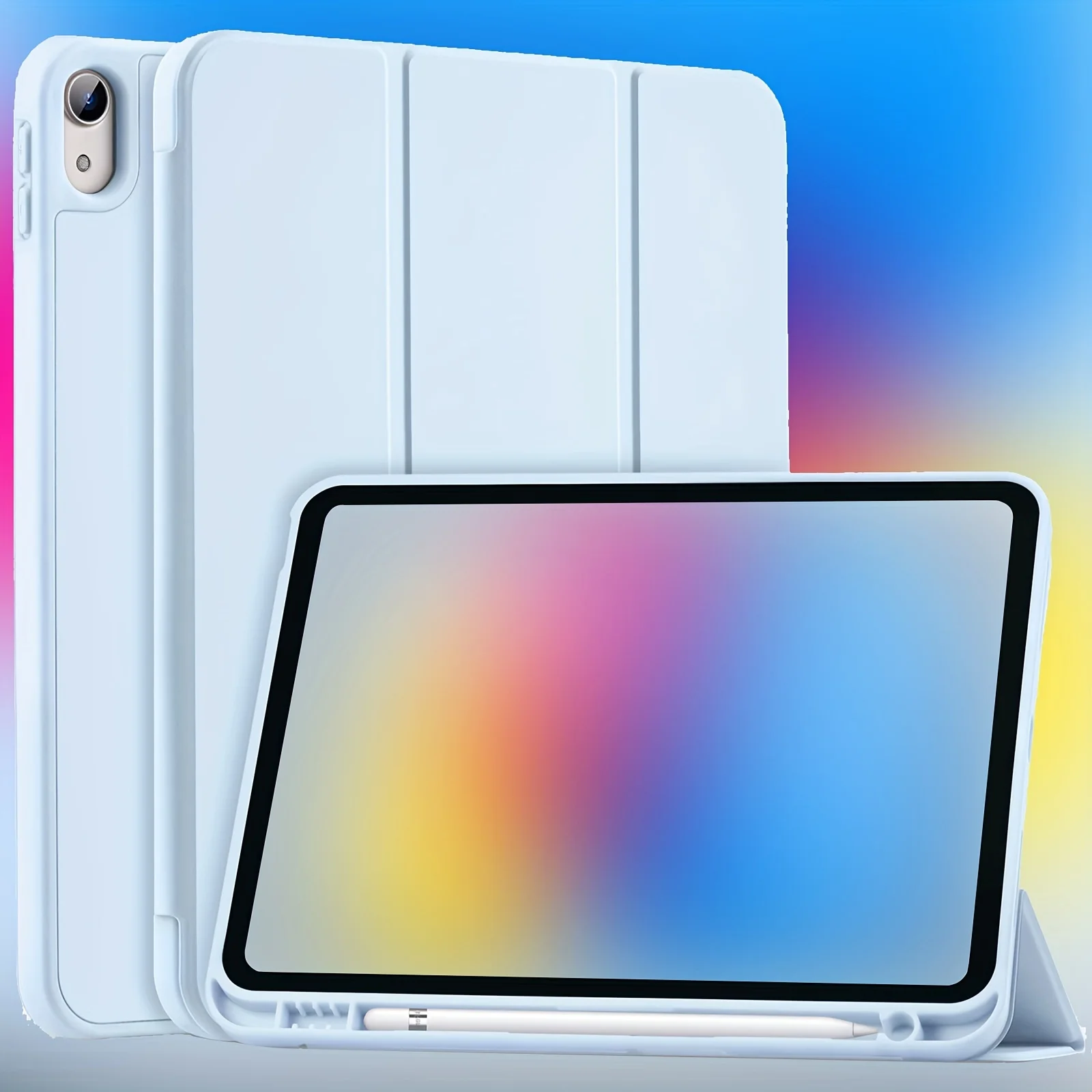 

Case for iPad 10th 10.9, 11th A16, Air 10.9 M2 M3 11, Pro 11 M4, Air 2 9.7, mini 6 7 5, 7/8/9th 10.2, 5/6th 9.7 Soft Back Cover