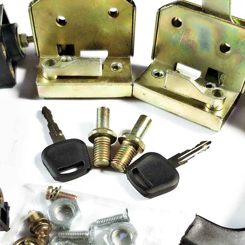 Universal New Tractor and Heavy Equipment Locking Door Handle Loader Door Lock Metal&Plastic for Electric Tricycle, Loader Door