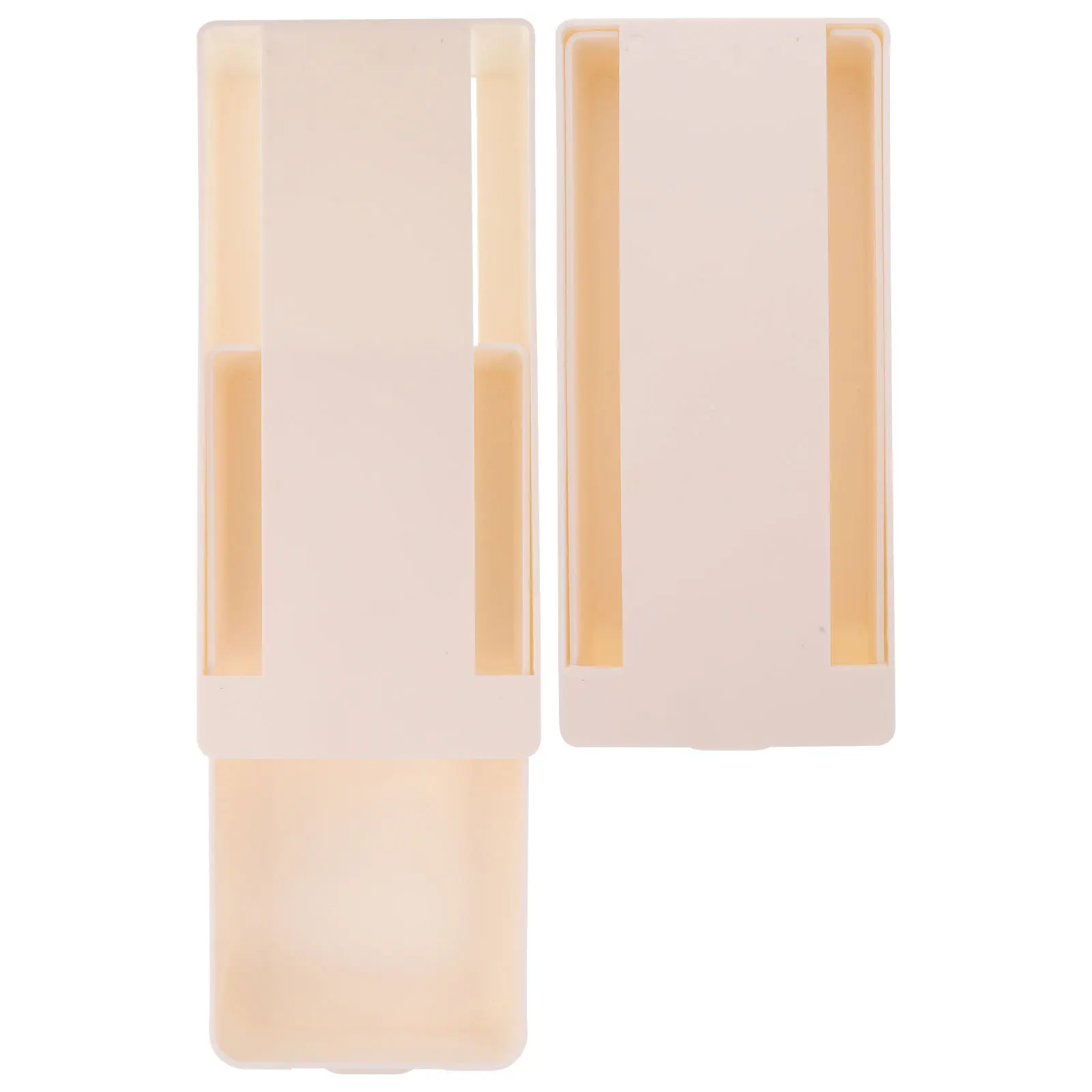 

2pcs Self-Adhesive Hidden Storage Drawer Organizer Plastic Space Saving Desktop Tidy Tray Strong Adhesive No Nails