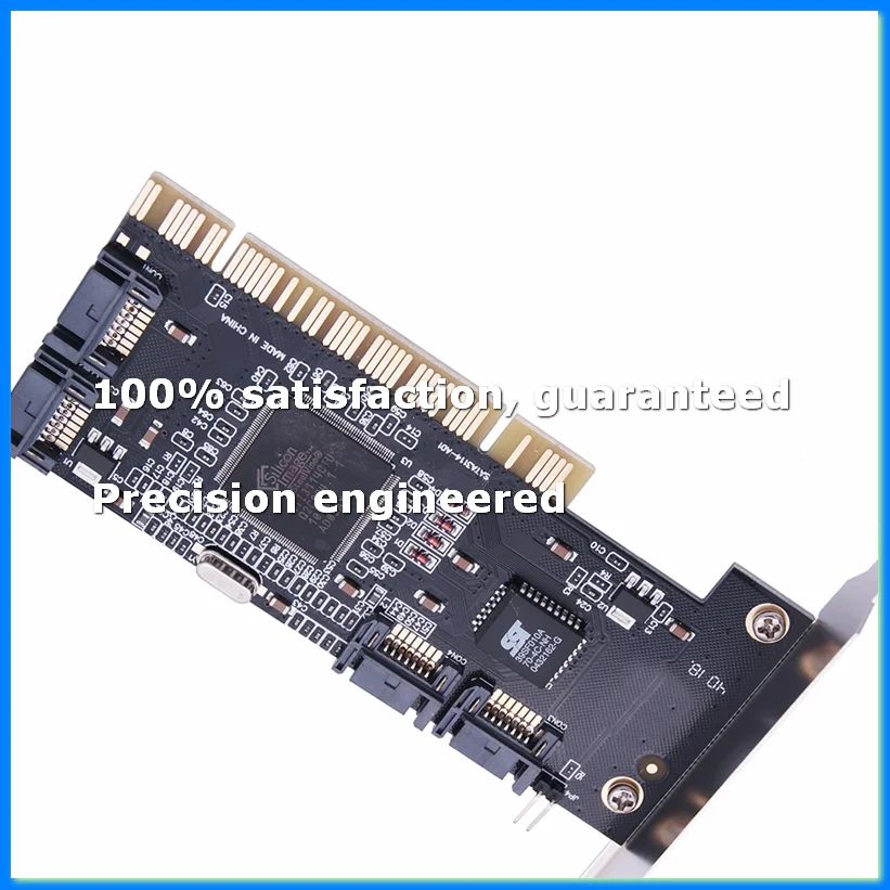 2PackX(4 Ports PCI SATA Controller Internal Expansion Card with Two Sata Cables, for Desktop PC,Support SATA Hard Drive)