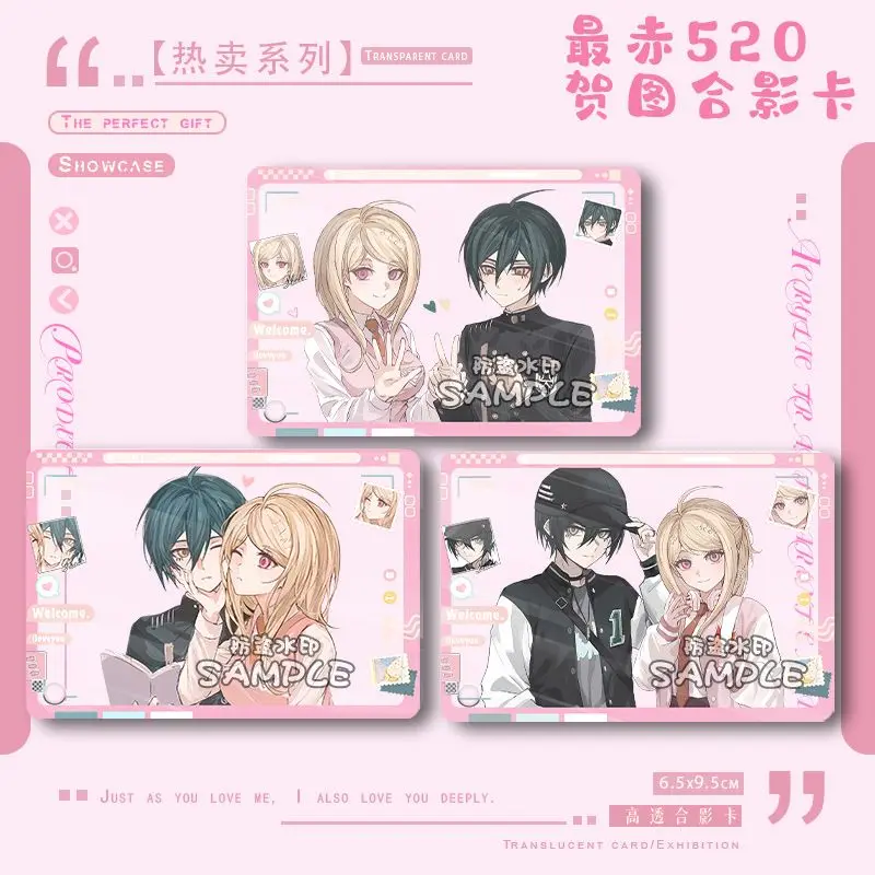أنيمي المفاتيح Danganronpa Saihara Shuichi Kaede Akamatsu الاكريليك صور بطاقة مفتاح قلادة عصابة حلية صديق هدية