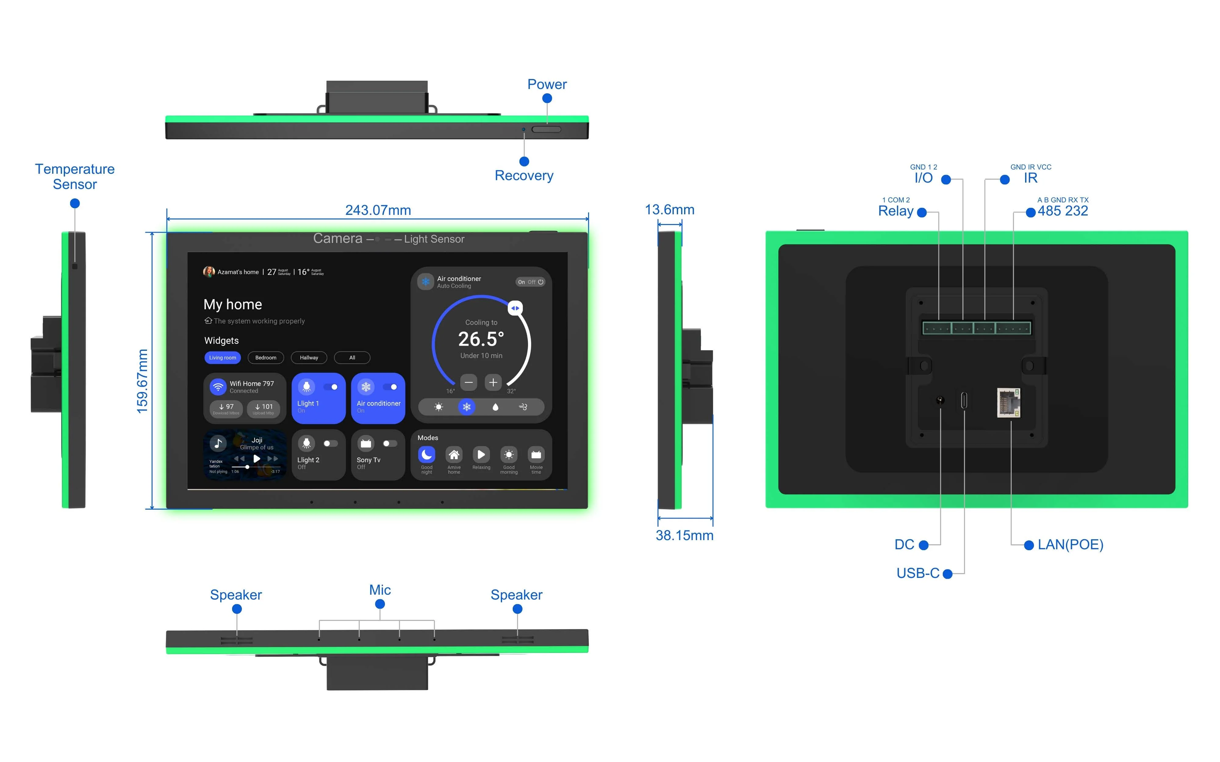 Fast 10.1 Inch Proximity Sendo - огляд і ціна Smart Home Mqtt