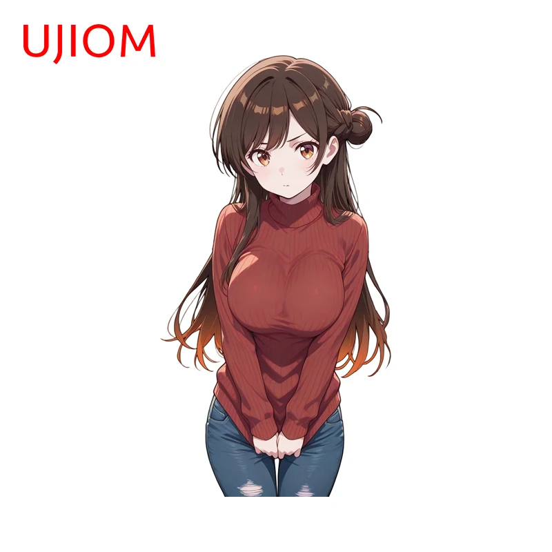 UJIOM Chizuru Mizuhara مغر Waifu كبير الثدي الجدار ملصق فني حيوي جذاب ملصق مناسب لديكور خزانة الملابس #4