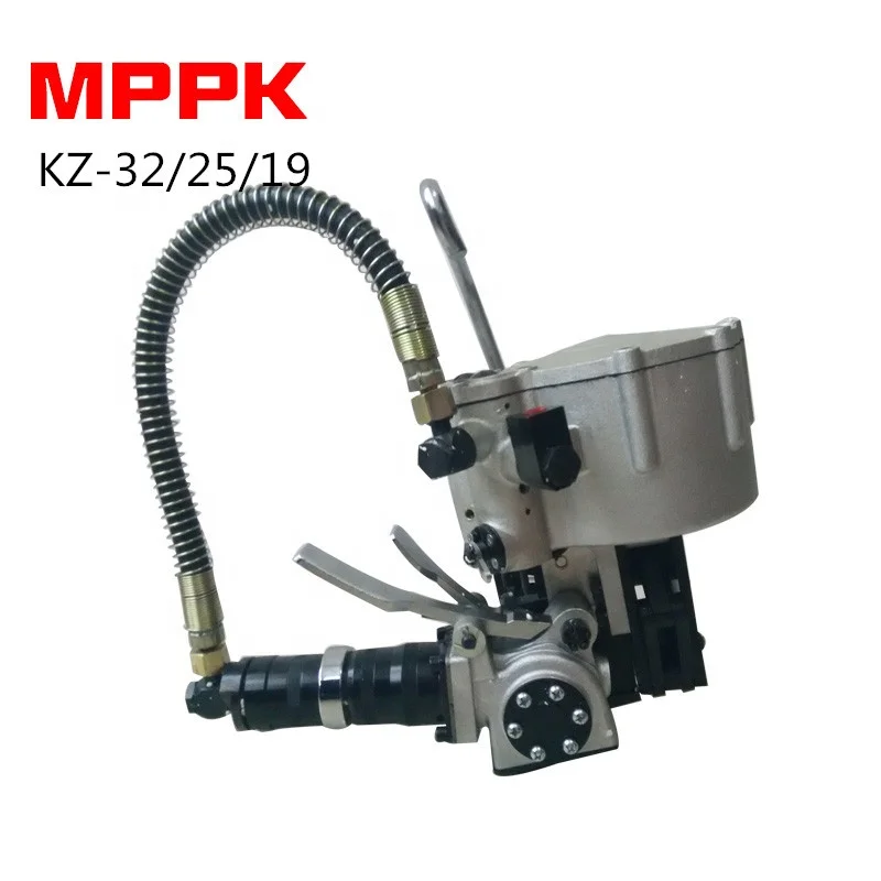 KZ-32/25/19B Pneumatic Steel Band Strapping Packing Machine Wholesale Price