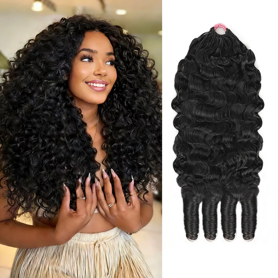 

100% натуральные волосы для наращивания методом крючковой вязки, 12A, бирманские кудрявые волосы с эффектом перьев, бирманские спиральные кудри, невидимые, для женщин