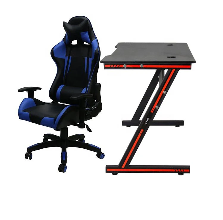 Home Study Table Computer Gaming Desk Modern Z Shape Office Pc Gaming Computer Desk Gaming Table