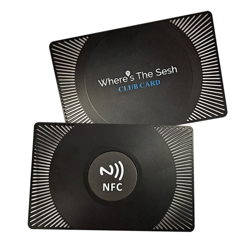 Custom Design Metal NFC Chip Blank Metal Business Card