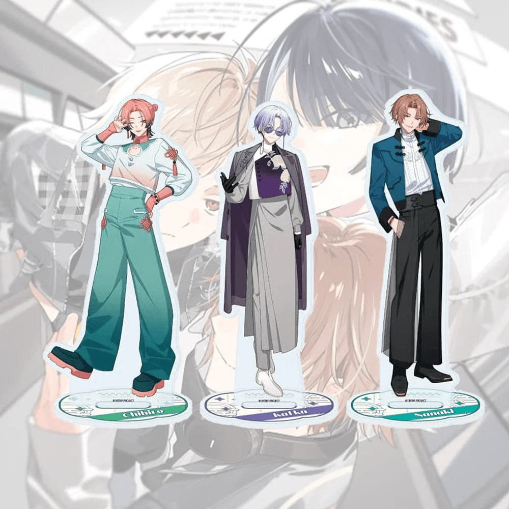 18TRIP Toi 15cm Acrylic Stand Keychain Hooded Casual Outfit Game Figure Desk Decor Toy Collectible Fan Gift