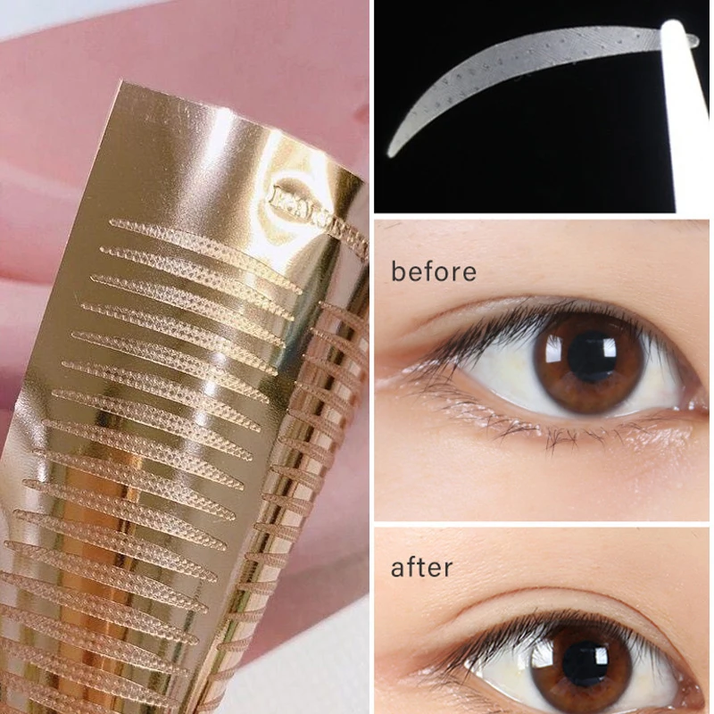 36 Stück/Blatt unsichtbarer Augenlid aufkleber, der Augen streifen anhebt wasserdichtes doppeltes Augenlid band Spitze Eye Lift Strips Make-up-Tool