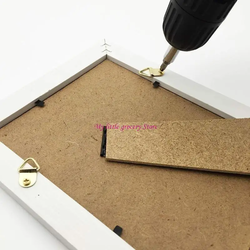 252pc Small Sawtoothes Picture Hangers with Screws Hang for Clock Paintings Hook Hanging Picture Frames Hanger D5BD