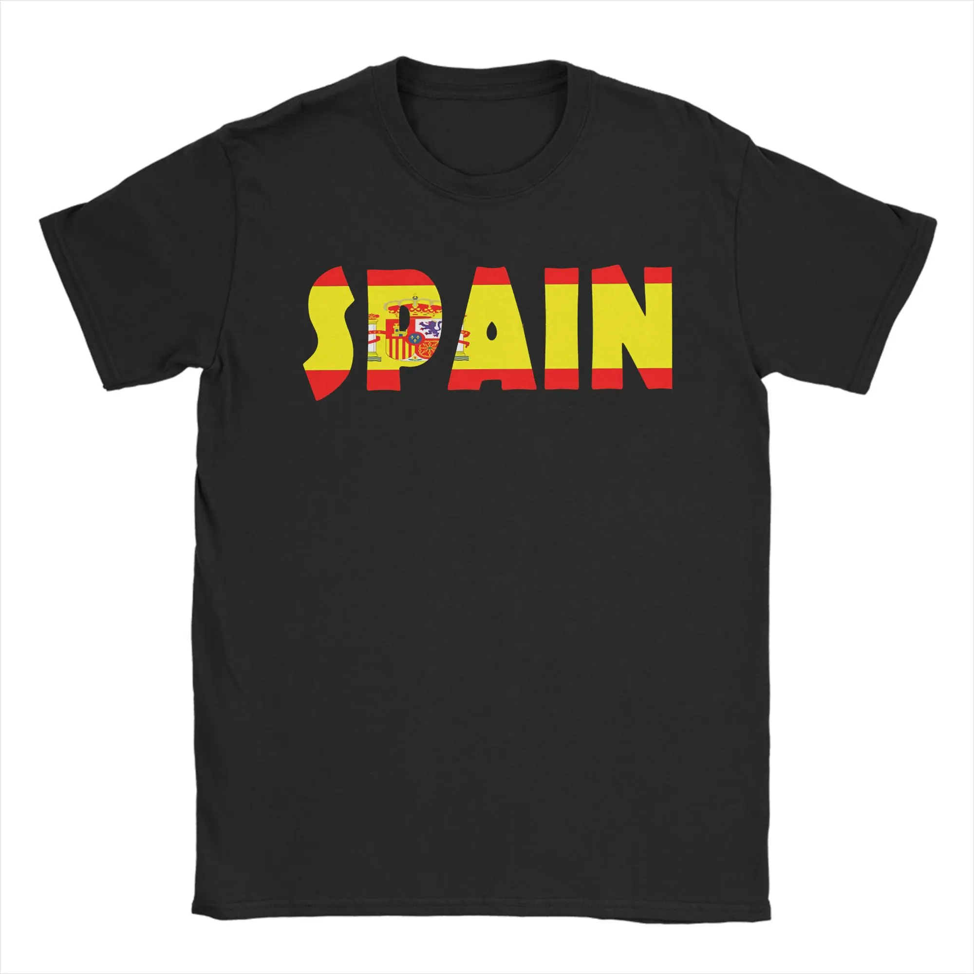 Men Women Spain T Shirt Make Spain Great Again Pure Cotton Clothing Amazing Short Sleeve Crew Neck Tee Shirt Adult T-Shirt
